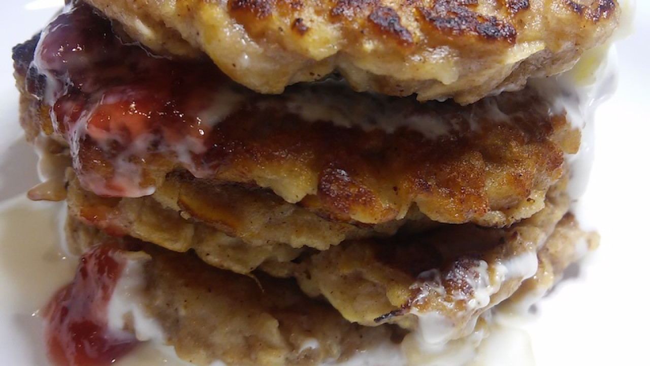 Recept na jablkovo-špaldové placky