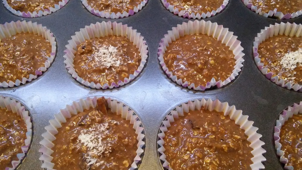 Muffiny čokoládové s banánom