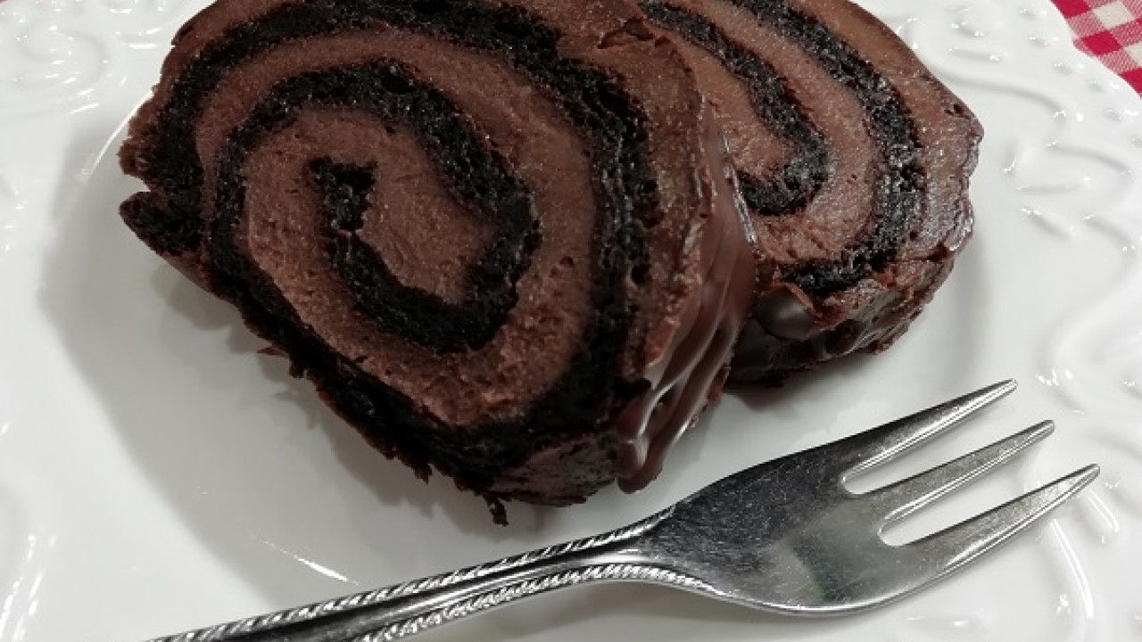 Kakaová roláda bez múky