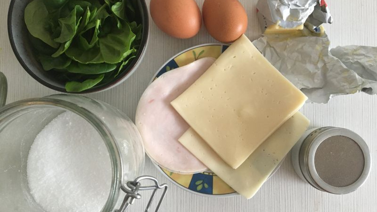 Špenátová omeleta