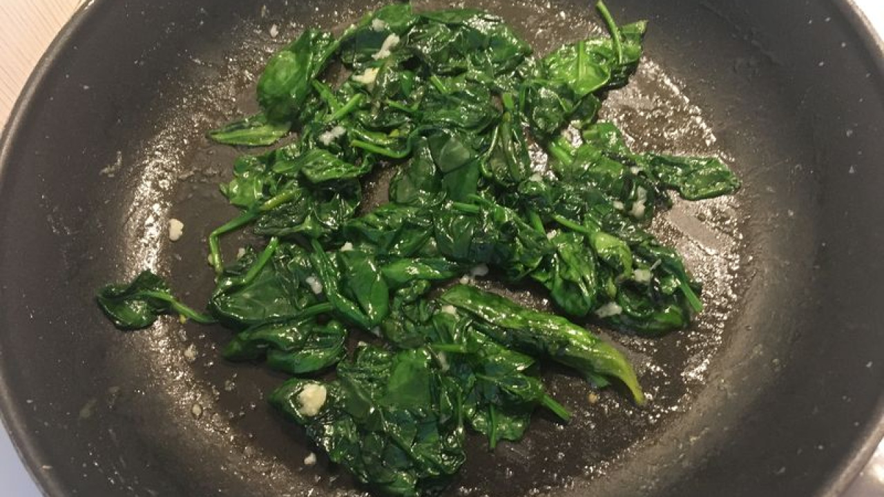 Špenátová omeleta