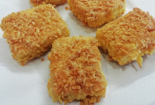 Tofu v kukuričných lupienkoch