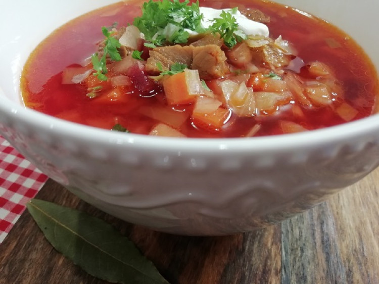 Pravý boršč, originálny recept
