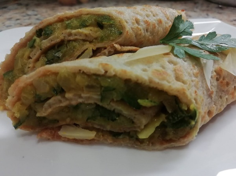 Cuketovo syrové palacinky na slano