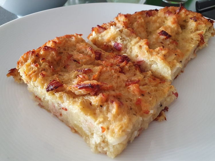 Zemiaková haruľa na plechu od babičky