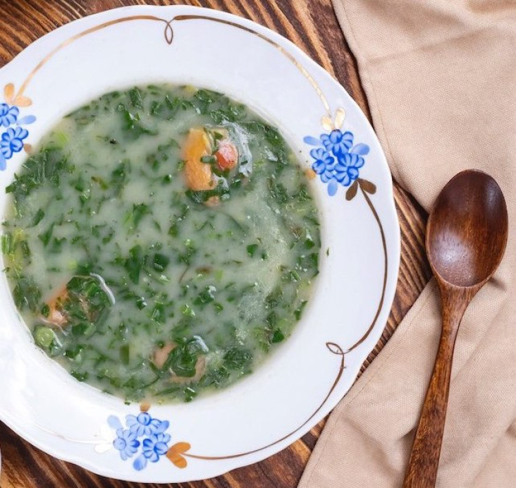 Špenátový prívarok z mrazeného špenátu bez smotany