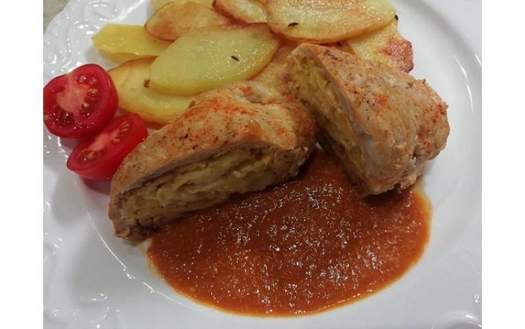 Bravčové karé plnené praženicou