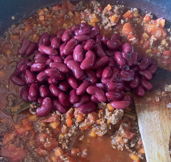 Chilli con carne s ryžou: Krok 7
